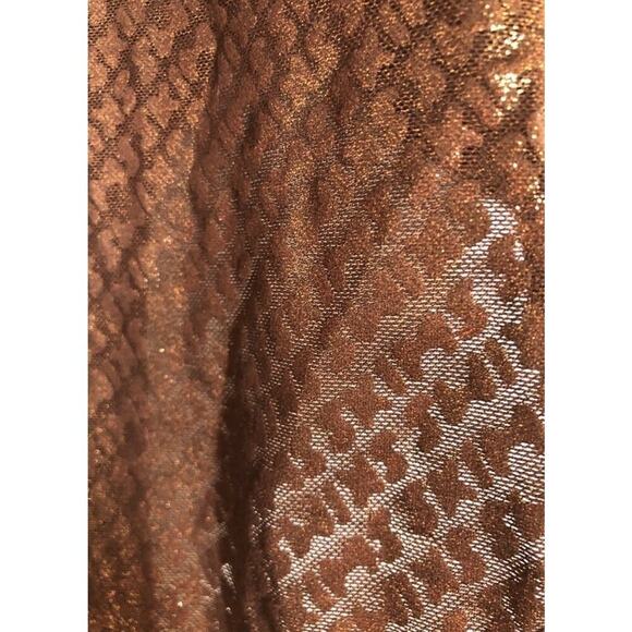 SKIMS Logo Mesh Foil Cami Bodysuit in Coffee Size 4X BS-BDY-2336 NWT - Picture 4 of 7